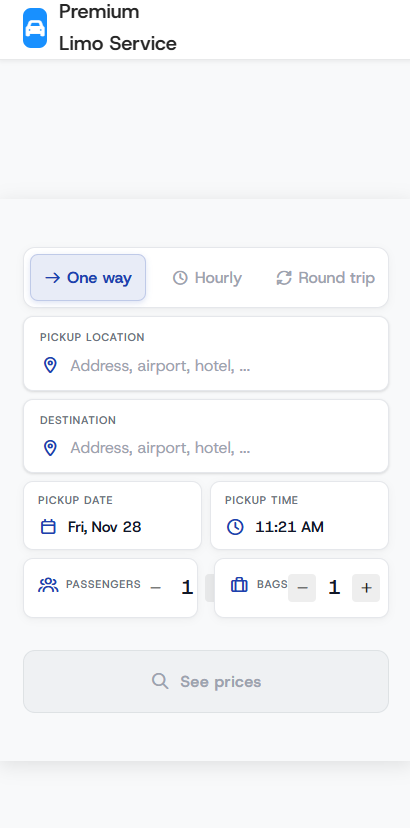 Open Limo Mobile App